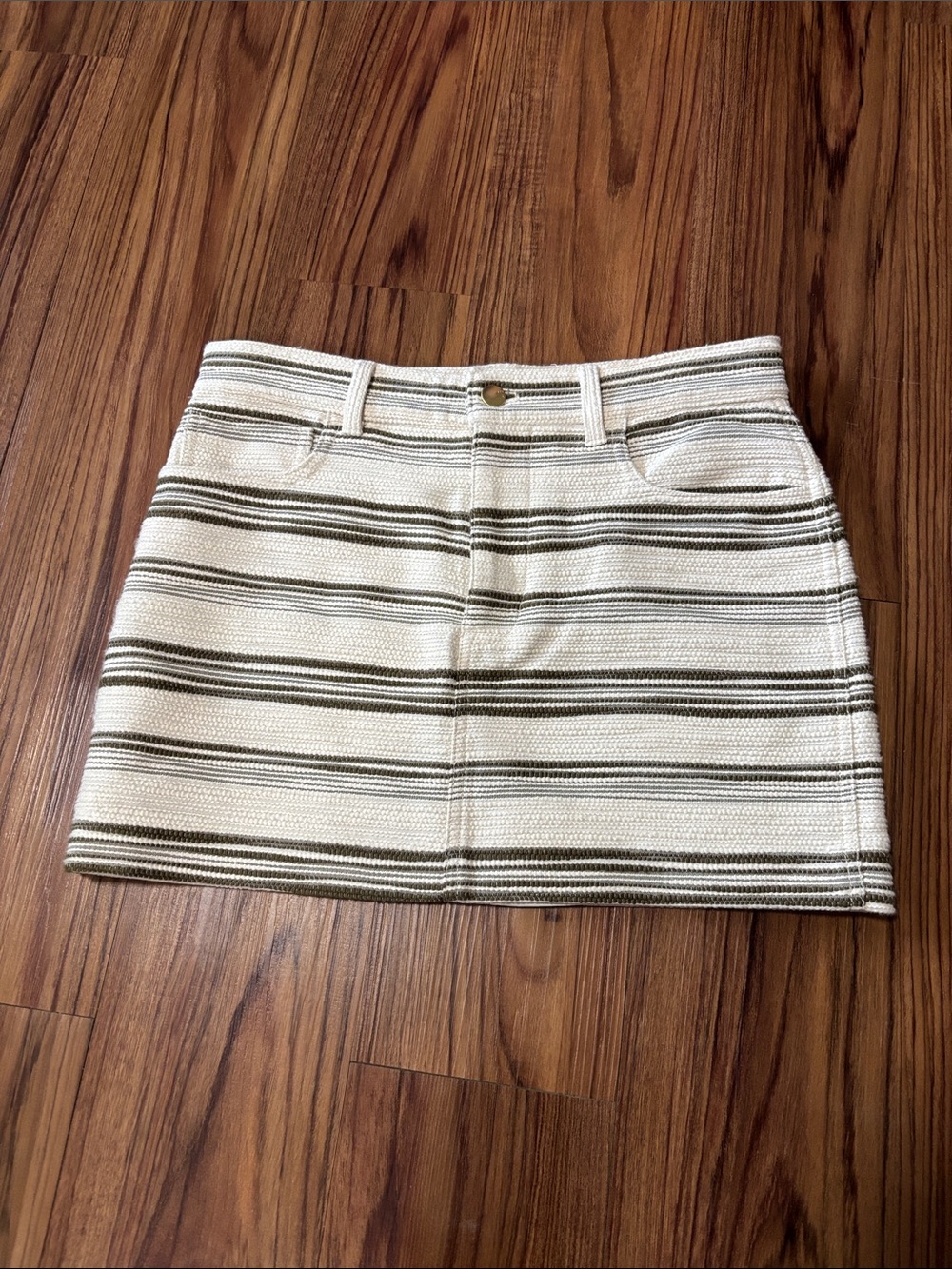 NWT Madewell Mini Skirt in Striped Tweed